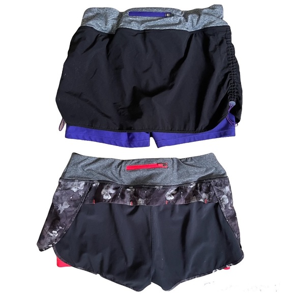 MPG lightweight charcoal running/walking athletic shorts and black skirt sz med - Picture 2 of 16